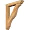 Ekena Millwork Funston Slat Rough Sawn Bracket w/ Offset Brace, Western Red Cedar, 6"W x 32"D x 40"H BKT0604X32X40FST06RWR - alternate 1